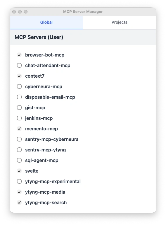 MCP Server Manager