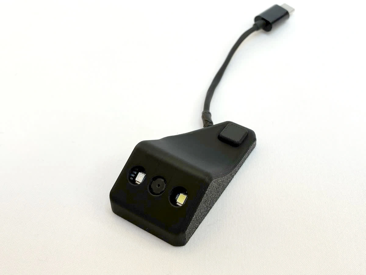 貼付型 小型バーコード・2Dコードリーダー (USB-C)