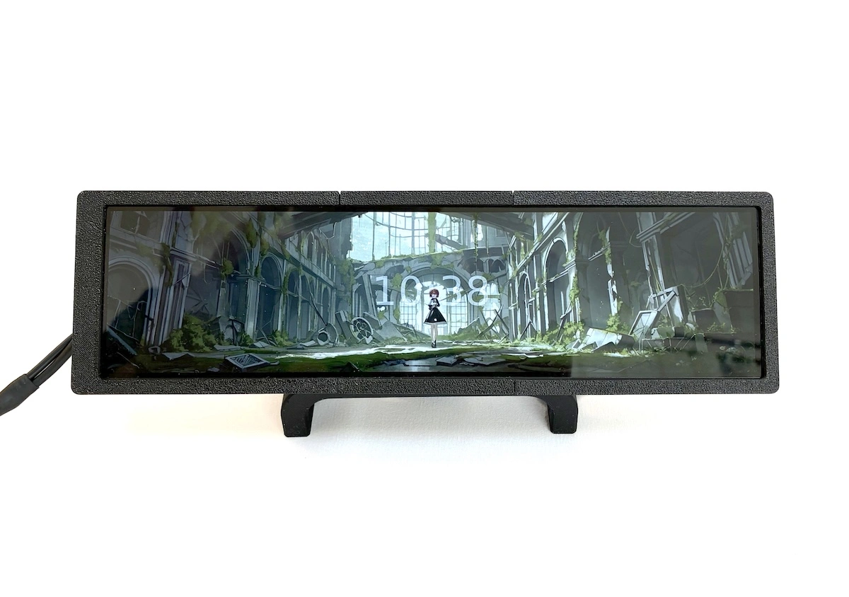 横長ディスプレイケース + スタンド (OrangePi Zero2W / Raspberry Pi 400用)